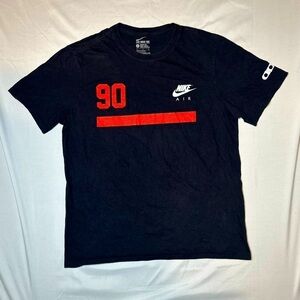 The Nike Tee Nike Air 90 Men’s Regular Fit Size Large Black Graphic T-Shirt